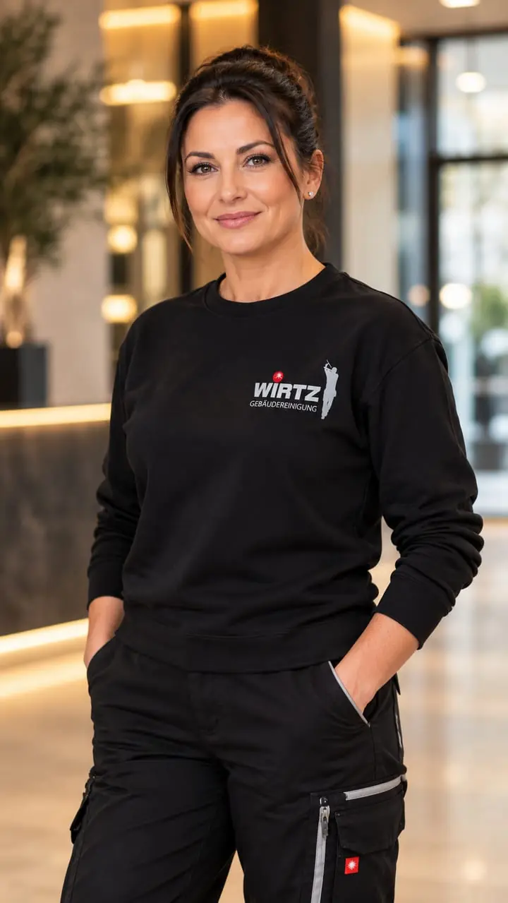 Porträt einer Mitarbeiterin der WIRTZ Gebäudereinigung.
