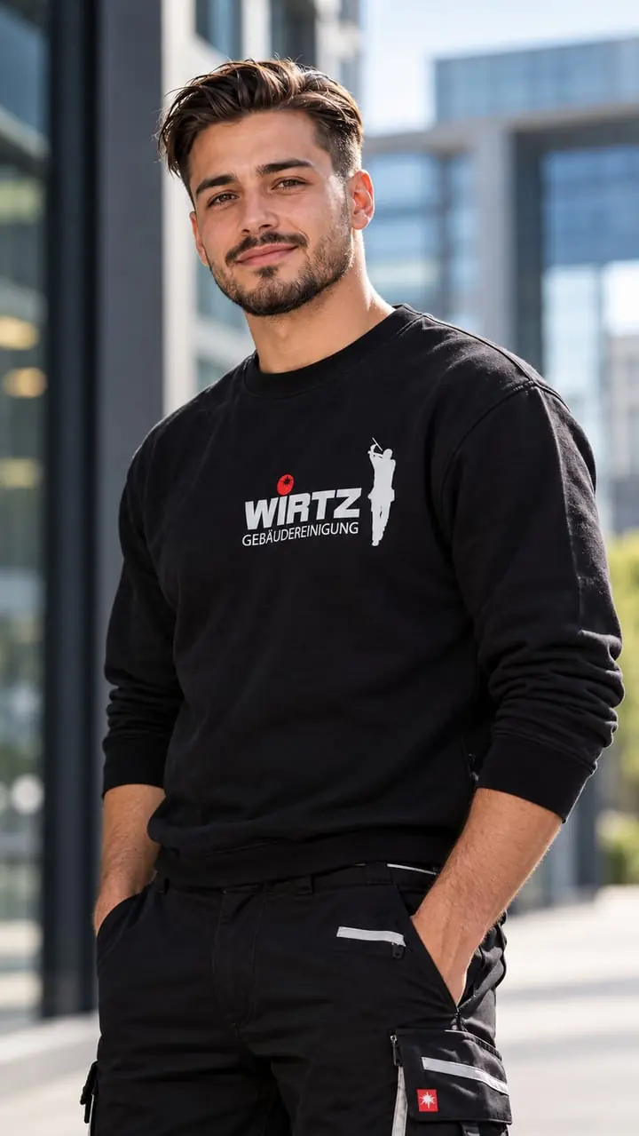 Porträt eines Mitarbeiters der WIRTZ Gebäudereinigung.