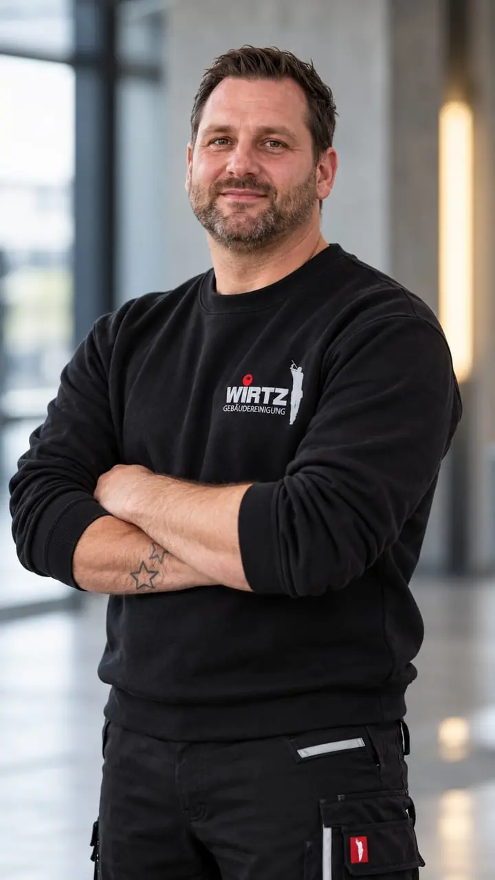 Porträt eines Mitarbeiters der WIRTZ Gebäudereinigung.