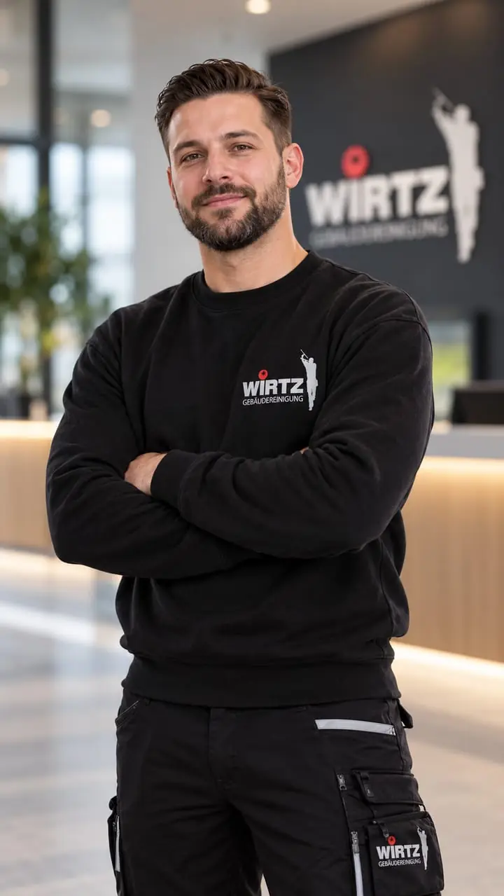 Porträt eines Mitarbeiters der WIRTZ Gebäudereinigung.