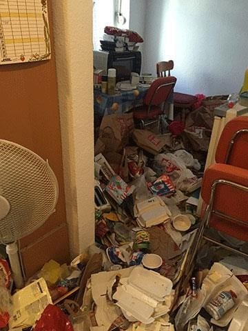 Vorher: Messiewohnung